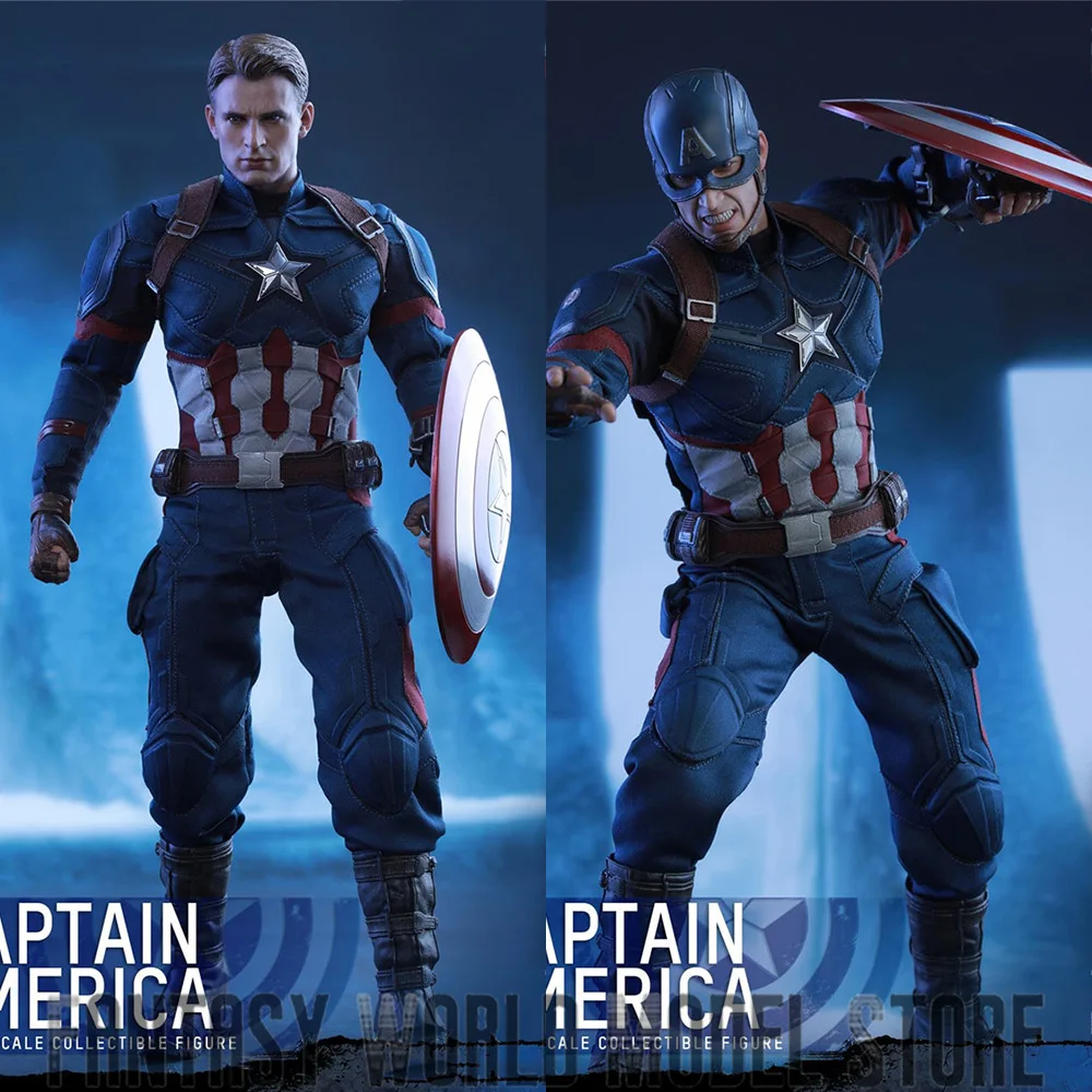 In Stock HOTTOYS MMS350 1/6 Scale Captain America Civil War 12'' Full Set Collectible Male Solider Action Figure Model Doll Gift