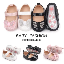 Baby Girl Shoes for 0-1 Years Toddler Spring and Summer Princess Shoes Mary Jane Butterfly Baby Shoes