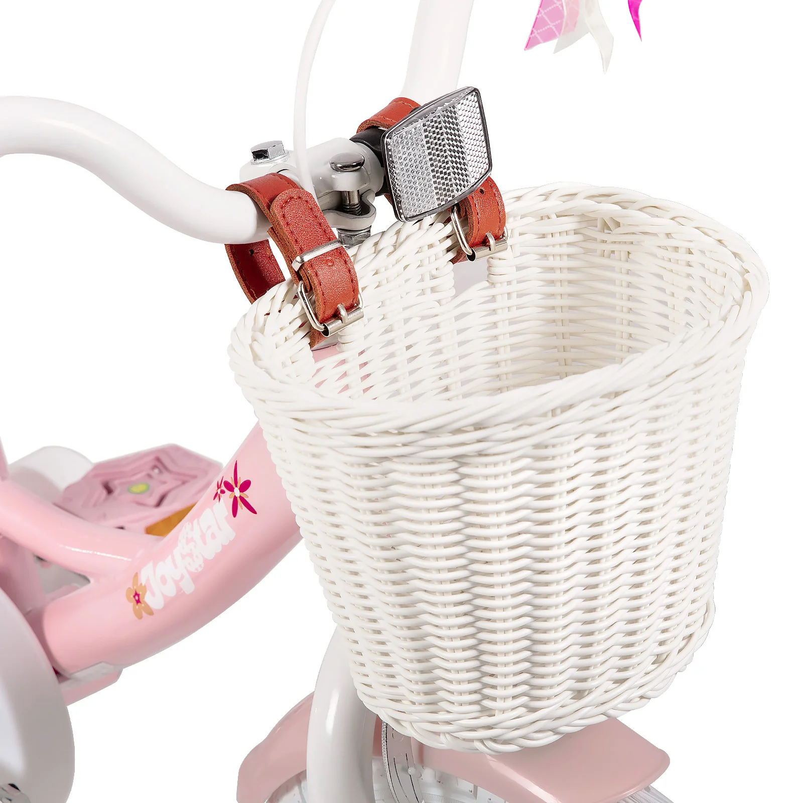 JOYSTAR Bici per bambini per ragazze di età compresa tra 2 e 9 anni, 12 14 16 18 pollici Bici per bambini con ruote da allenamento, seggiolino per bambole, stelle filanti, cestino, Rosa