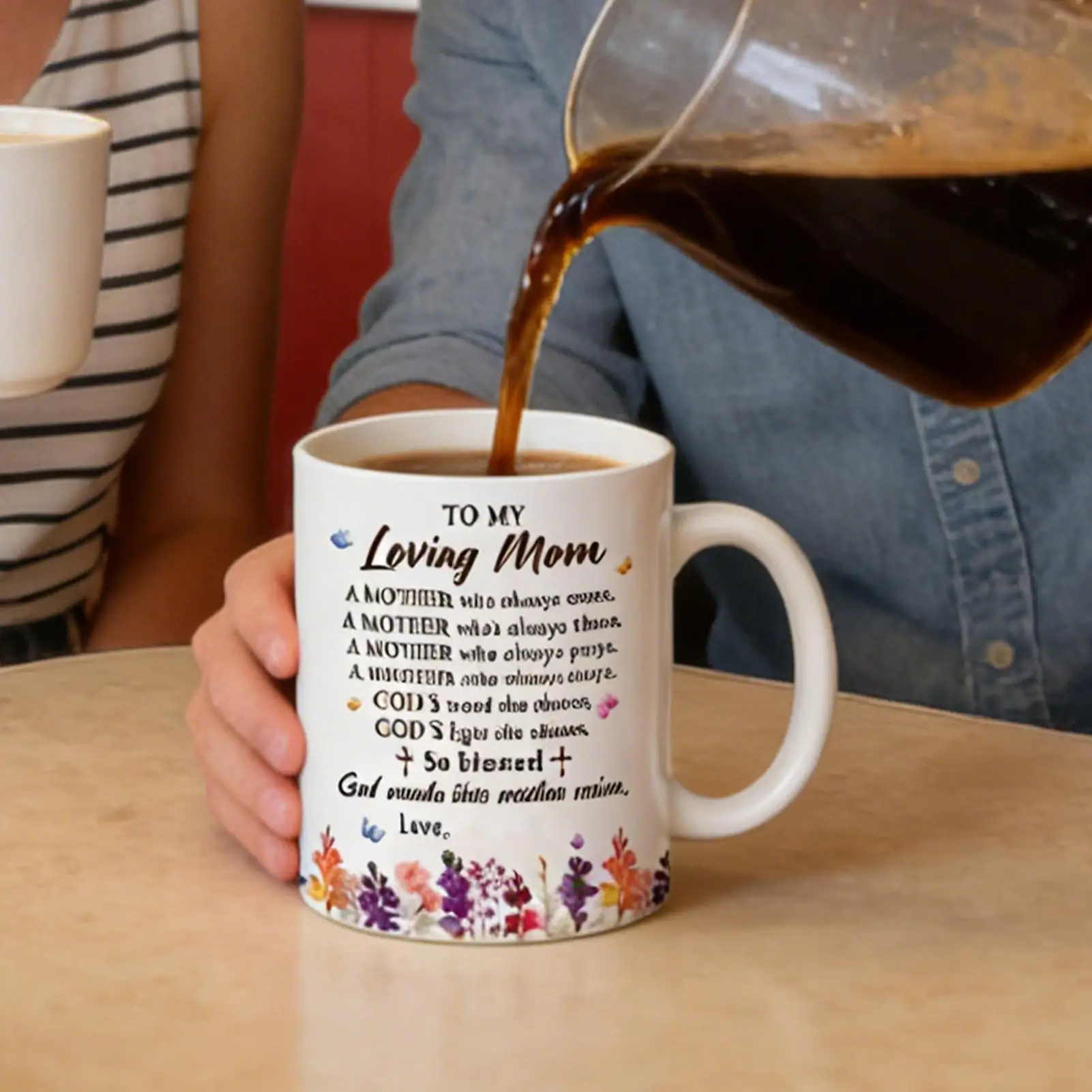 

Ceramic Cups 11oz Coffee Driking Mug Wide Mouth Drinking Cup For Dining Room Living Room Cafe Home Mother's Day Birthday Tea Hot