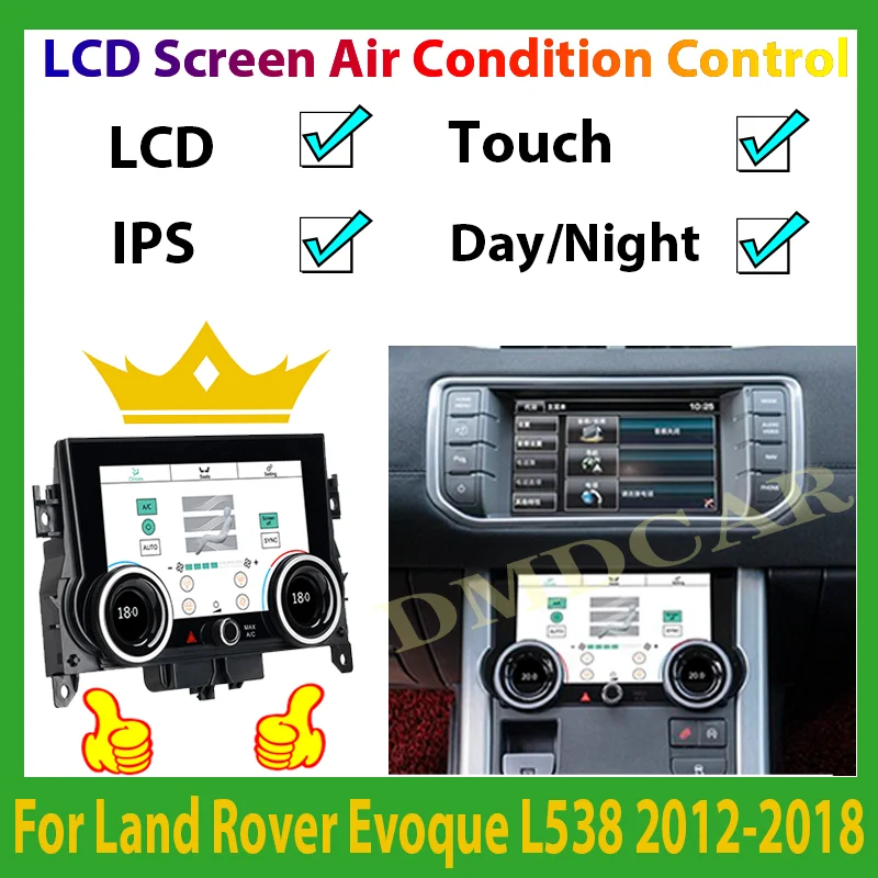 Climate Board AC Panel Touch LCD Screen Air Condition Control For Land Rover Range Rover Evoque LRX L538 2012-2019