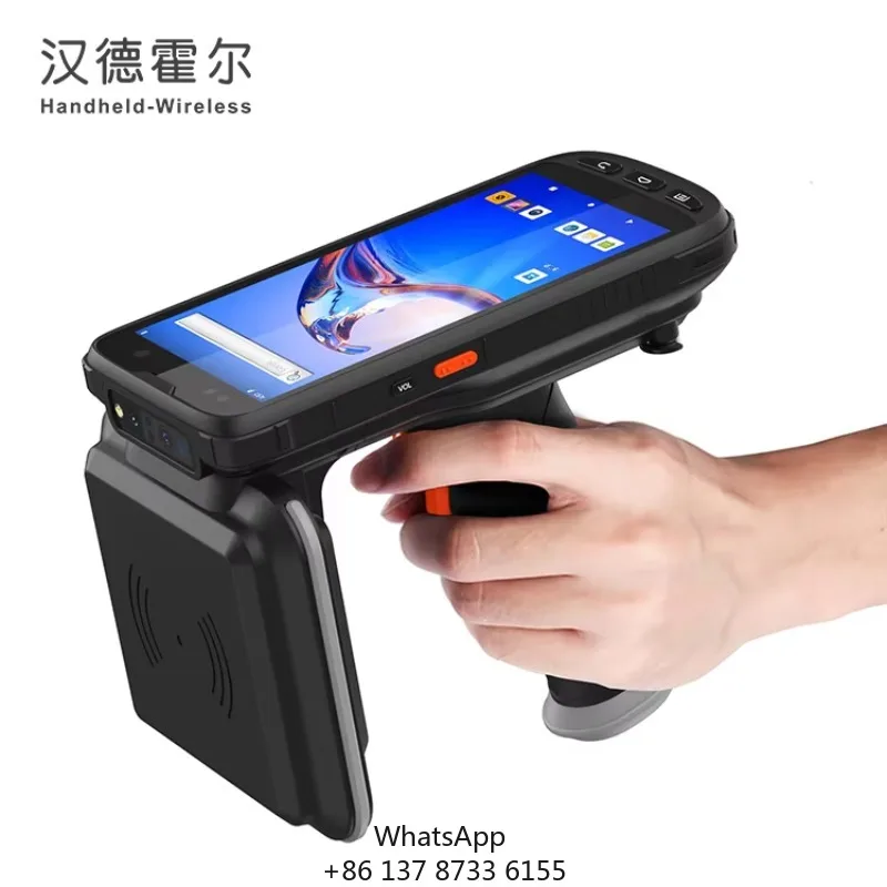 Rfid Warehouse Scanner PDA Android RFID Handheld Reader Writer 4G+64GB Octa-core 9000mah 860-960Mhz Uhf Rfid Integrated Reader