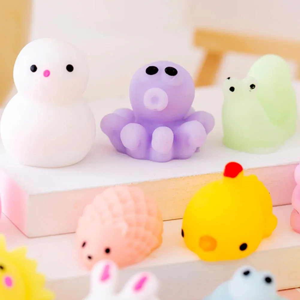 1-10Pcs Kawaii Squishies Mochi Anima Toys Kids Adults Antistress Ball Squeeze Party Favors Stress Relief Birthday Toys