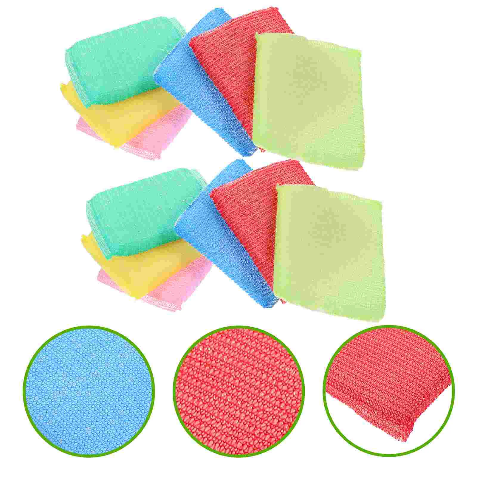 12 Pcs Kitchen Dish Sponge Cleaning Sponges Sink Supplies Ball Scouring Pad Nylon Scrub Pads for Dishes