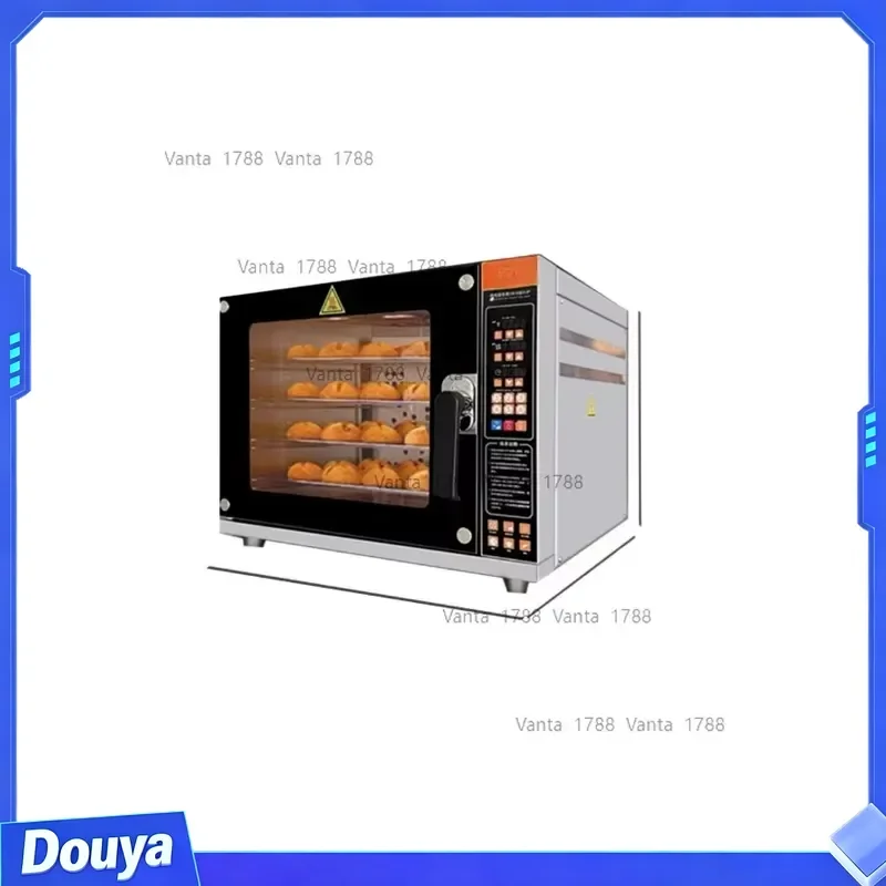 Convection Oven - Commercial Hot Air Circulation Baker for Pizza/Bread/Pastry 220V Bakery Oven with Digital Thermostat