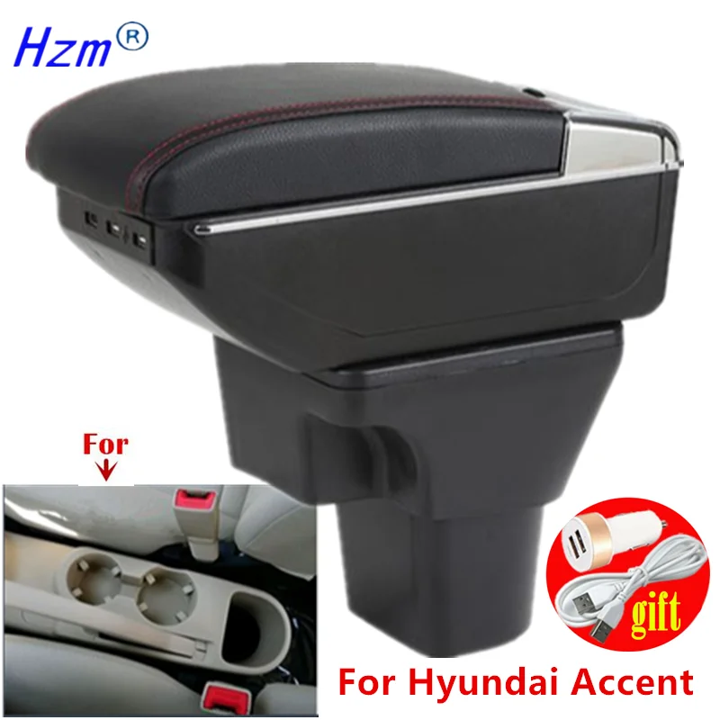 Center Storage box Für Hyundai Accent Armlehne Box Für Hyundai Accent Verna Auto Armlehne box Gewidmet Retrofit Auto Zubehör