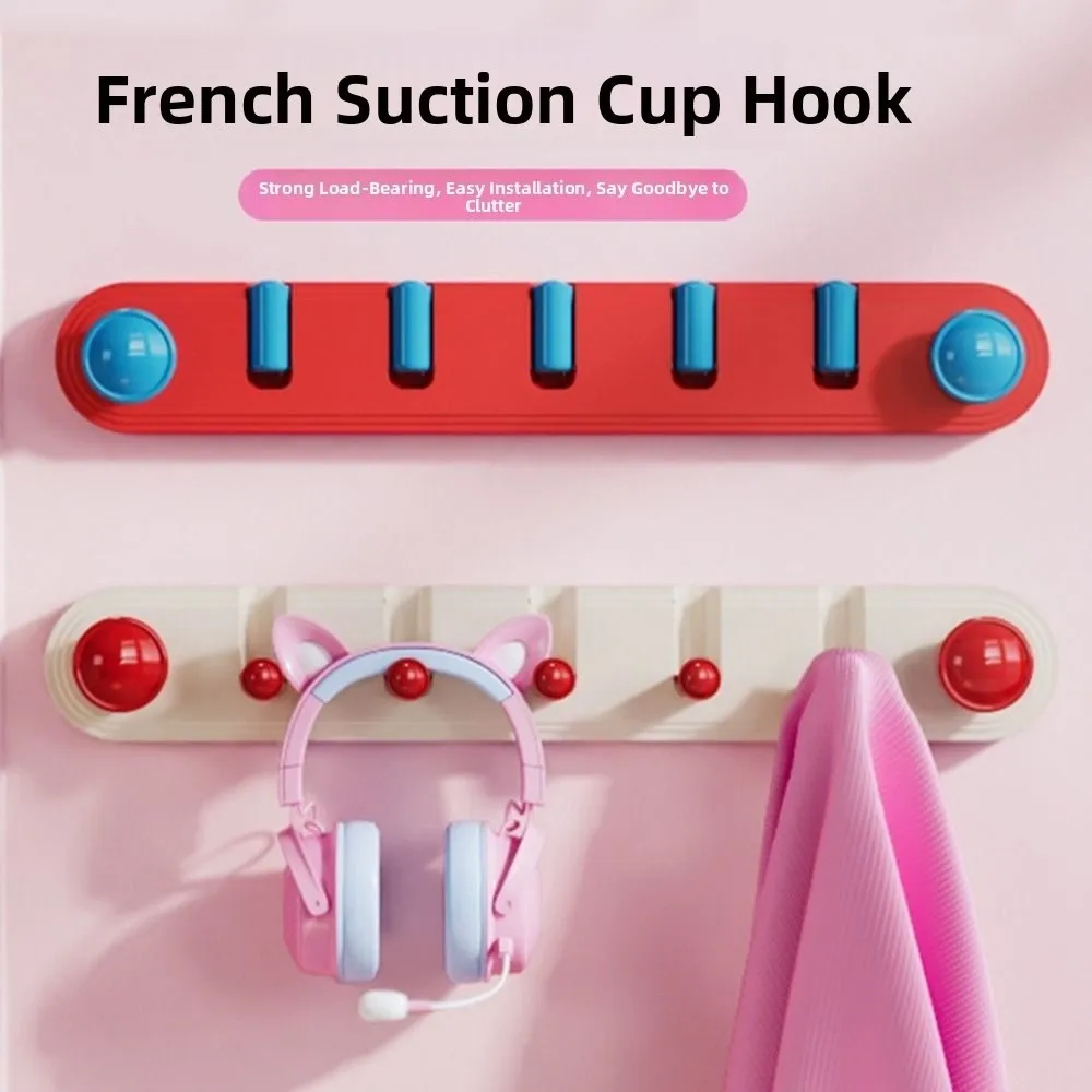 

Suction Cup Bathroom Storage Hook Foldable Piano Keys Door Back Clothes Hook Waterproof Creative Key Hook Rack