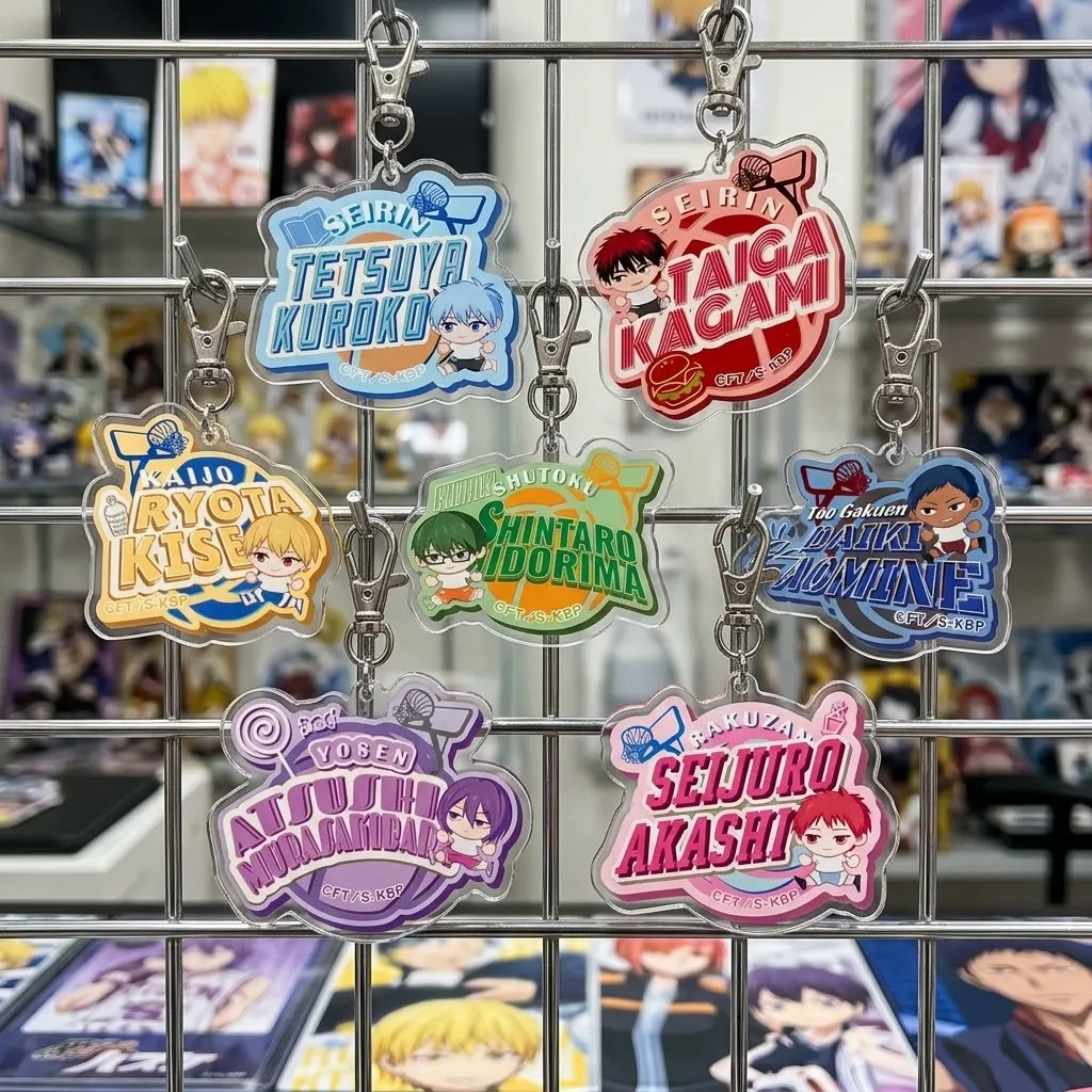 Kuroko's Basketball Figure Acrylic Stand Ave Mujica 6cm Desk Collectible Ornament Anime Gift Set Keychain