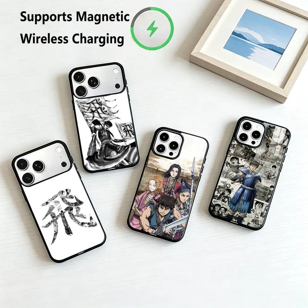 Kingdom Manga-S  Phone Case For iPhone17,16,15,14,13,12,11 Plus,Pro Supports Magnetic Wireless Charging Gift