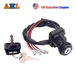 AHL Motorcycle Electric Door Lock Plug Ignition Key Switch For Polaris SWEDISH MAGNUM 425 NORWEGIAN SPORT 400L SPORTSMAN 335 500