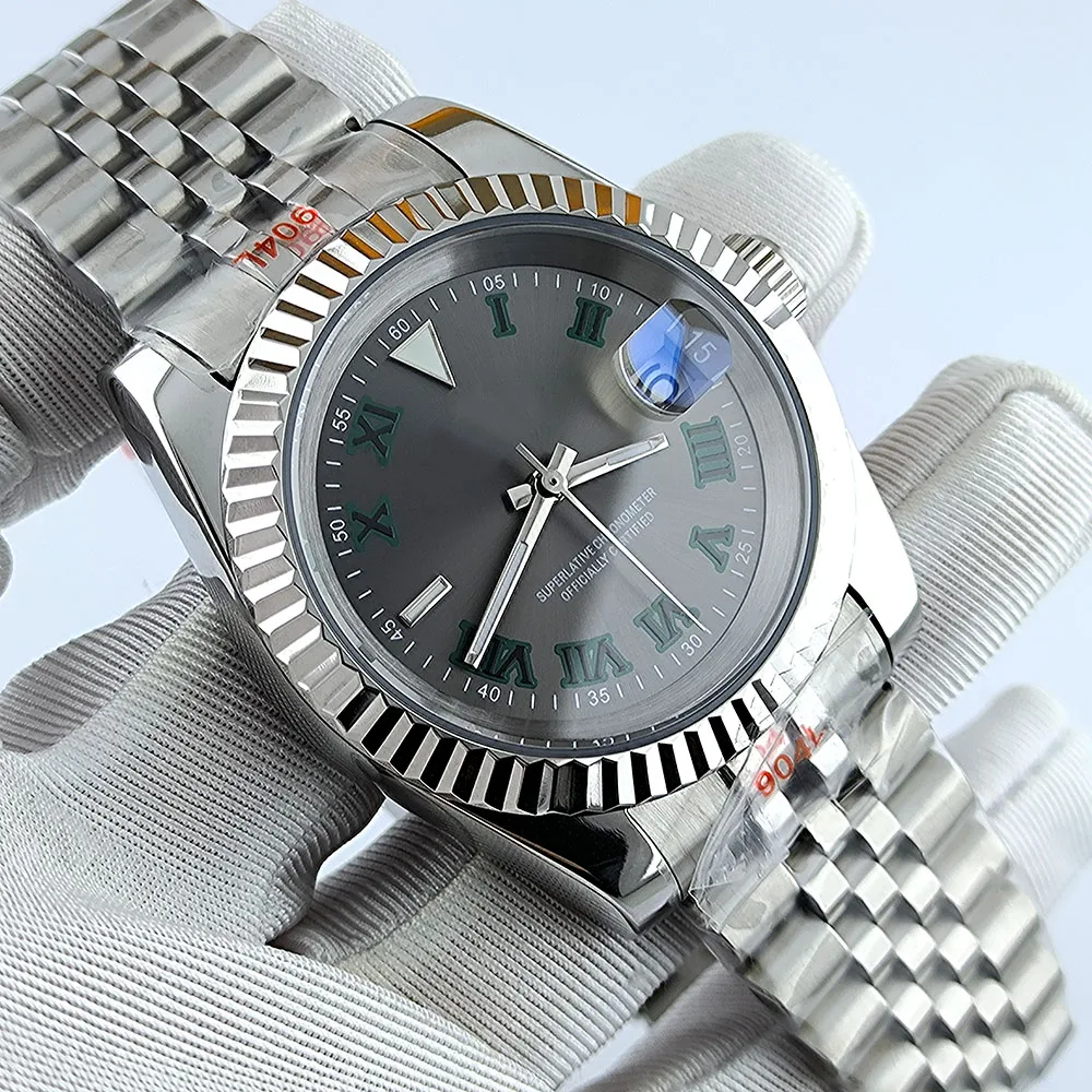 

Часы NH35, корпус из сапфирового стекла, автоматические часы с логотипом на заказ, подходят для аксессуаров для часов с механизмом NH35