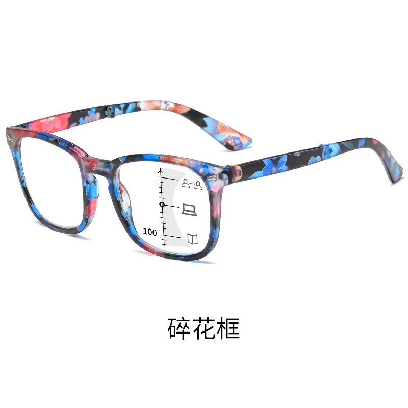 Progressive Multifocal Anti Blue Light Reading Glasses Women Men Folding Protable Presbyopic Optical Eyeglasses Unisex