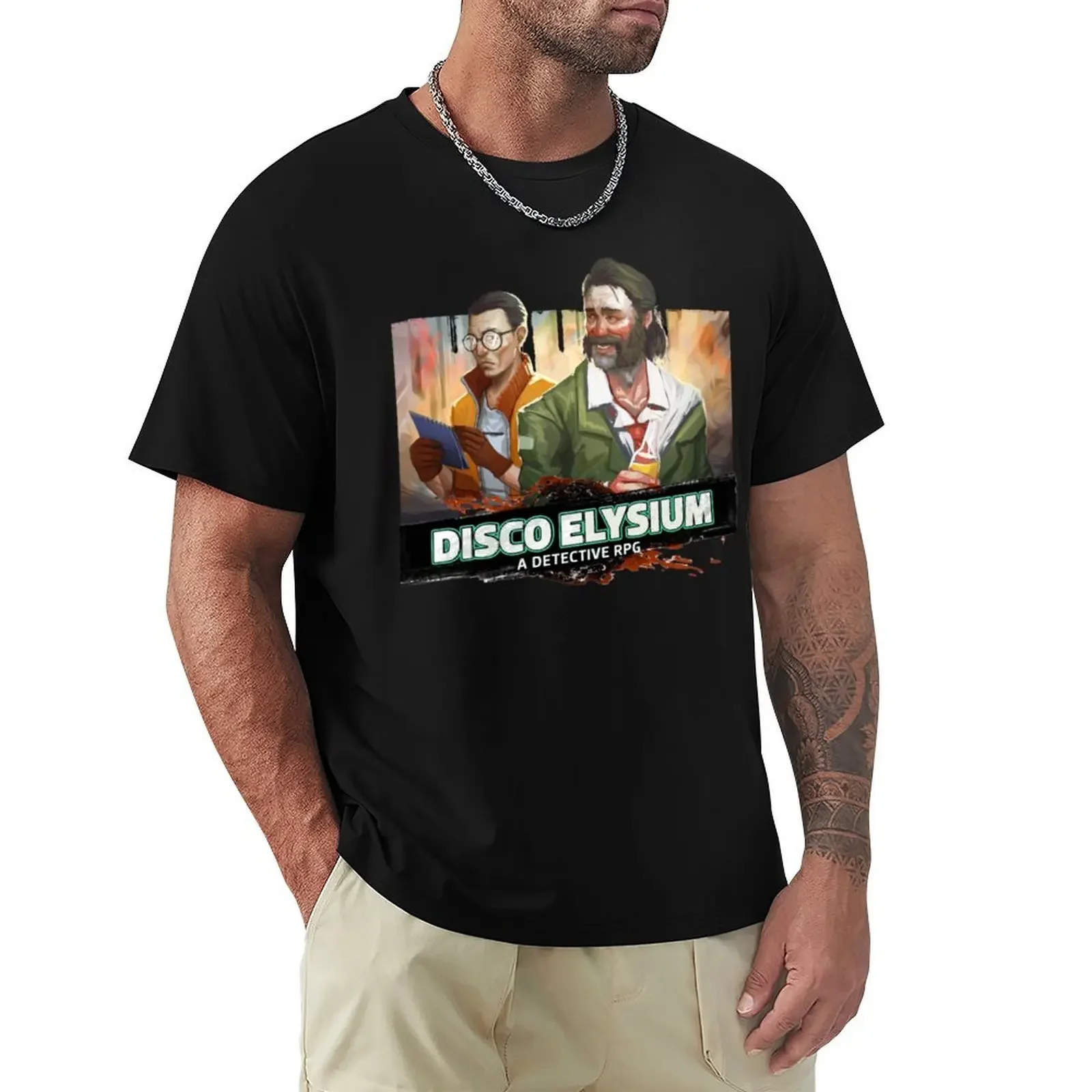 

disco elysium lover T-shirt summer tops vintage clothes summer clothes mens white t shirts