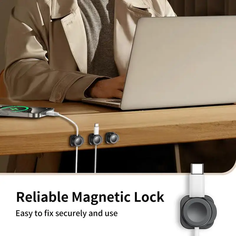 粘着コードオーガナイザークリップ、充電コードホルダー、ケーブル管理、コンピューター、オーディオ