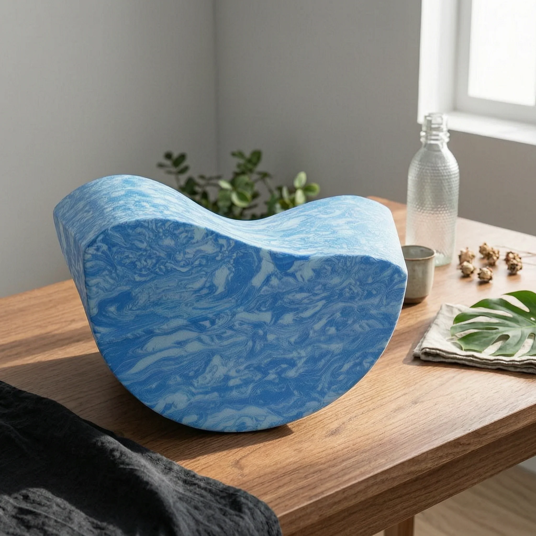 Fitness Block with Curved Profile Supportive Pilates Arch Balance Coach Non-Slip Foam Blocks Comfortable for Yogis, Home Gym