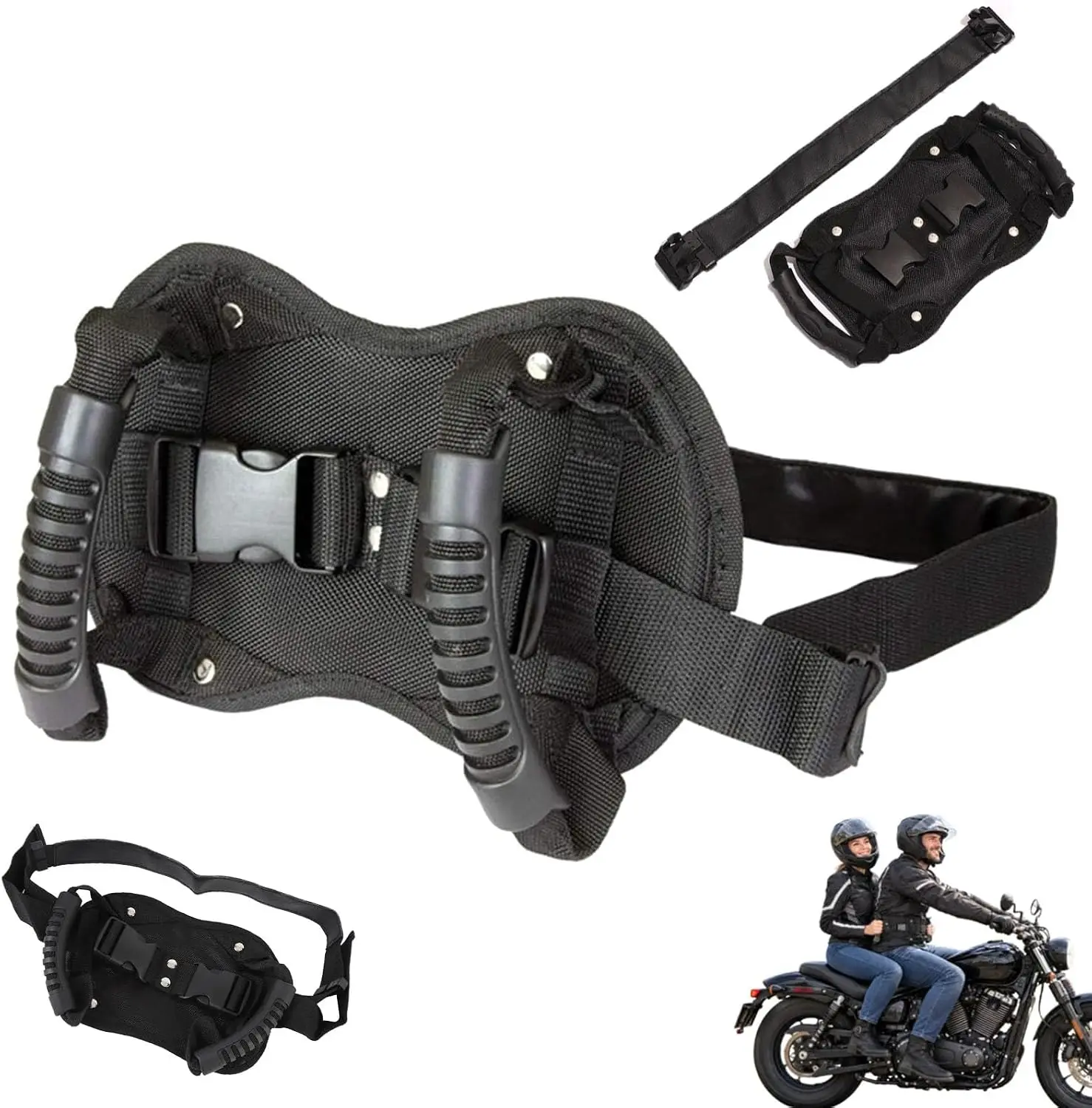 Safety Rear Seat Handles Heavy Duty Motorcycle Passenger Grab Armrests for Beach Snowmobile ATV Universal Dirt Bike Accessories