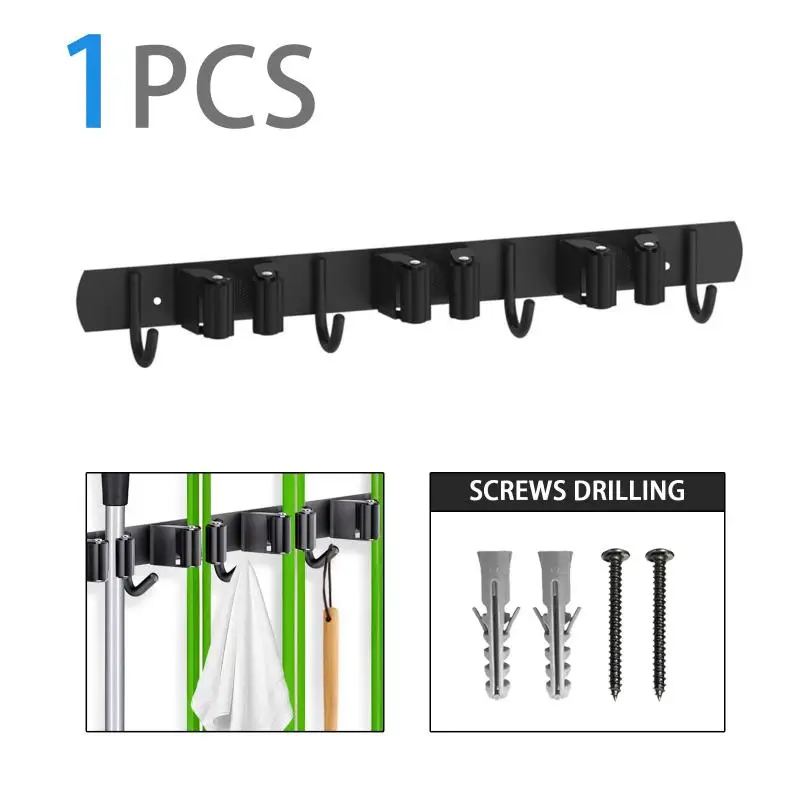 Holder Wall Mount,Mop And Organizer Hanger Storage Tool