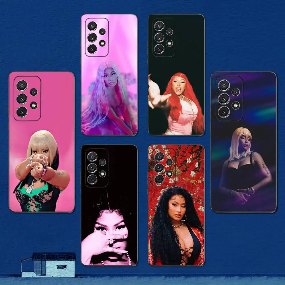 

Rapper N-Nicki M-Minaj Cool Phone Case For Samsung S22,S21,S20,S10,S9,S25,S24,S23,Ultra,FE,Plus,Lite,Soft Silicone Black Cover