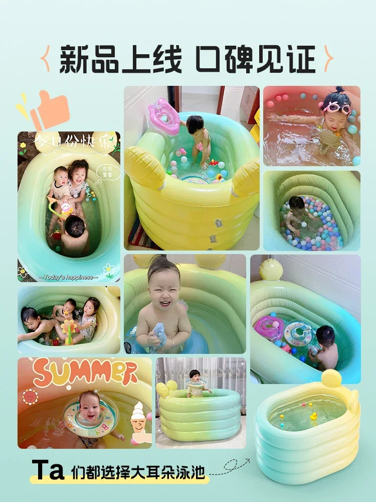 Baby Inflatable Swimming Pool Household Baby and Child Swimming Bucket Foldable Newborn Constant Temperature Bathing Pool Indoor