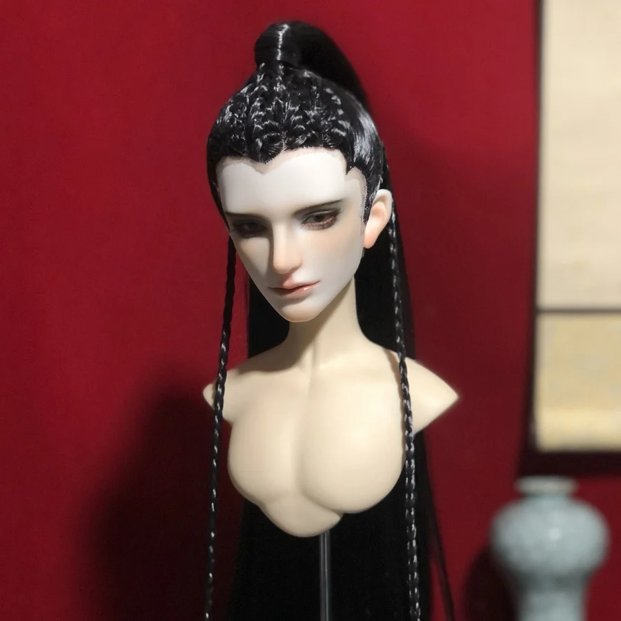 1/4 1/3 Scale BJD Ancient Costume Wig Hanfu Style Doll Accessories Retro Hair Samurai Wigs For BJD/SD MSD SD13 SSDF Uncle C1948