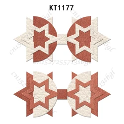Six-pointed Star Bow New Cutting Dies 2024 New Arrivals Scrapbooking 16MM Knife Suitable for Wooden Cutting Dies Machines