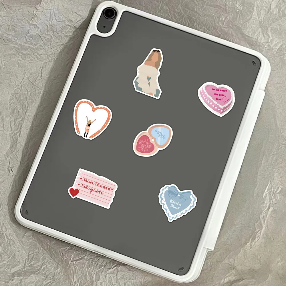 50PCS Sabrina Carpenter Stickers Exquisite Handbooks Material Phone Cases Laptop Suitcases Water Cups Waterproof Stickers image 4