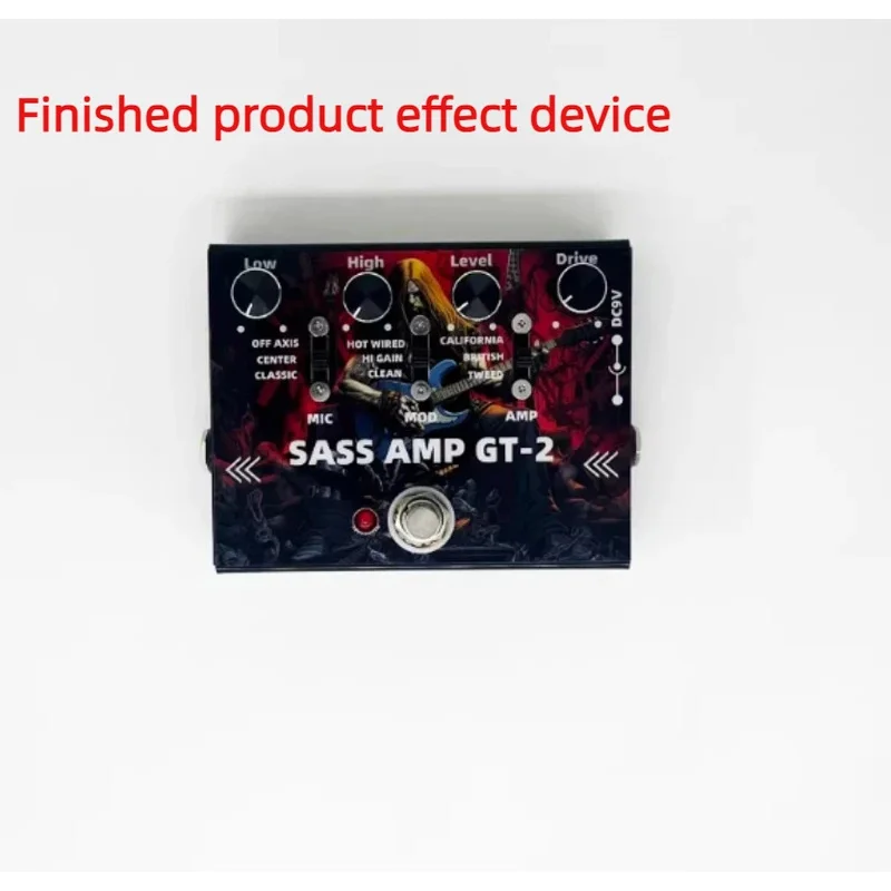 

DIY Handmade Effector SansAmp GT-2 Replica Electric Guitar Speaker Analog Distortion Single