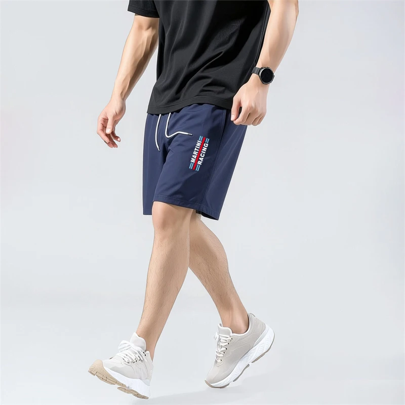 Men'S Quick-Drying Martini Racing Logo Shorts Casual Surf Swimwear Outdoor Jogging Sweatpants Summer Sports Printed