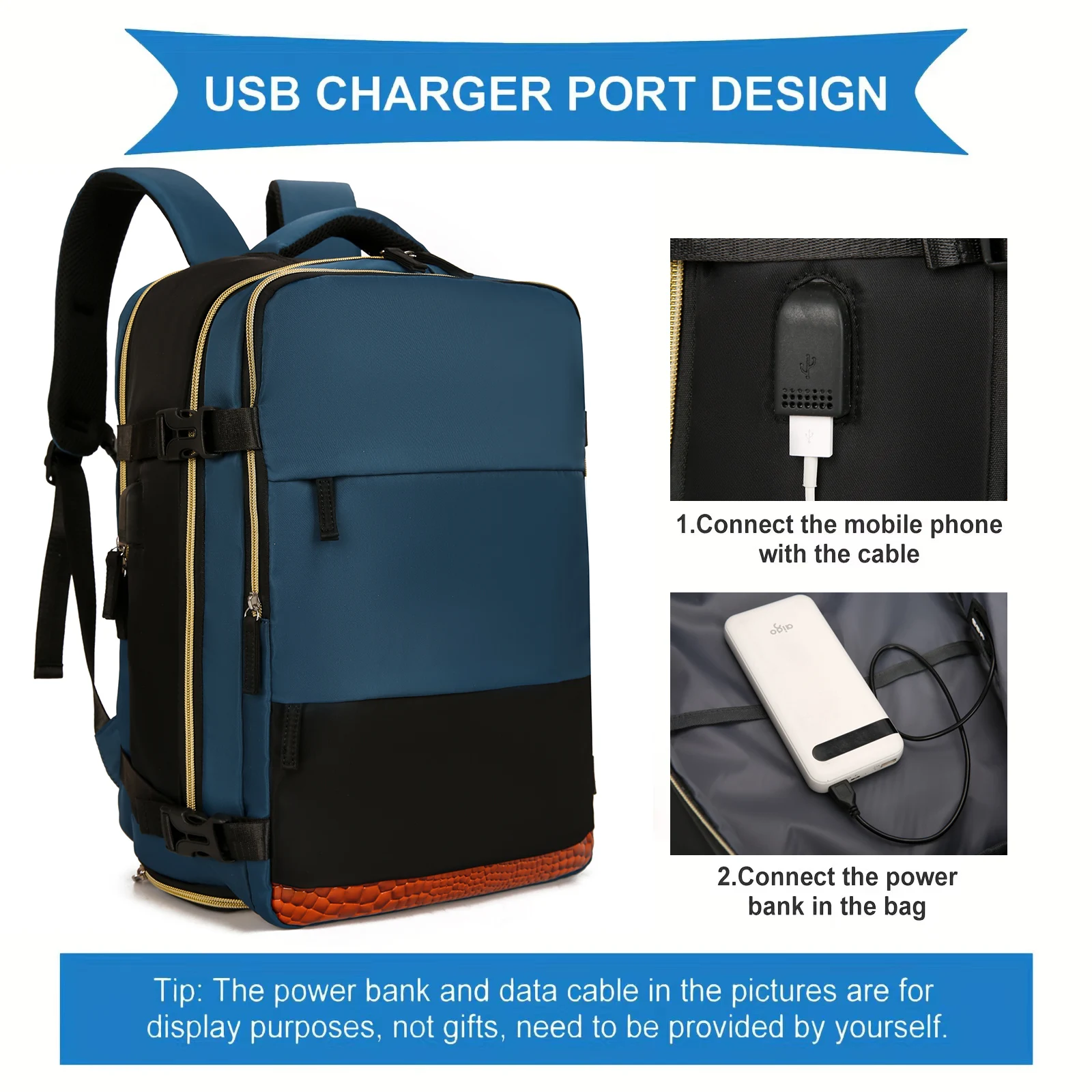 Travel Backpack Multifunction Large Capacity USB Backpack Luggage Bag Schoolbag Business Trip Bag