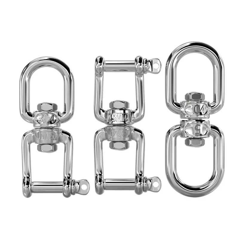 304 Stainless Steel Universal Swivel Ring, Figure 8 Swivel, Connecting Ring, Chain Buckle, Quick Dog Chain Rigging Pet Accessory