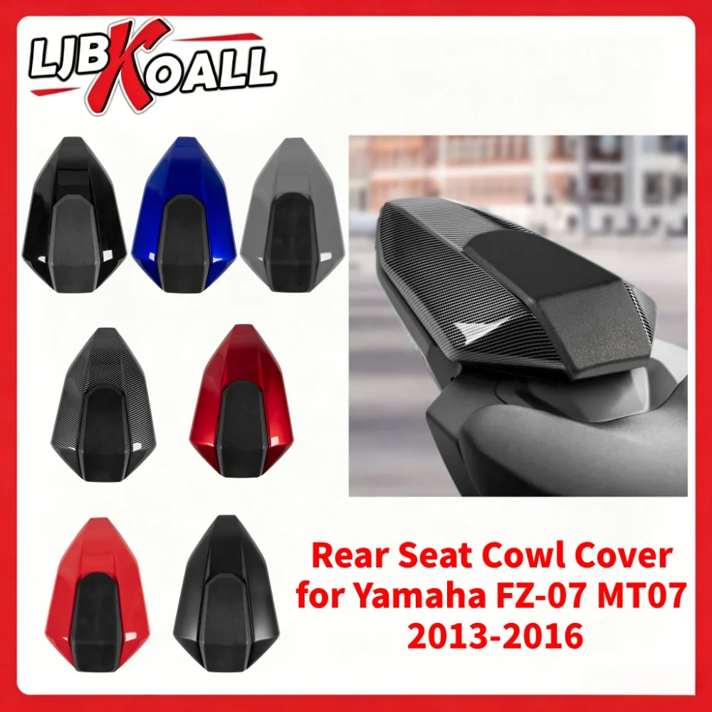 Capa de Carenagem Traseira para Banco de Passageiro de Motocicleta Yamaha FZ-07 MT07 2013-2016