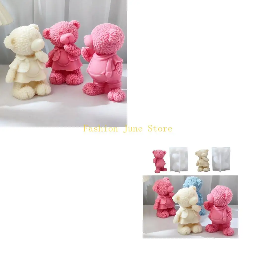 

N5KA Bear Silicone Mold for Hand-made Ornaments Making