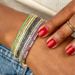 top quality thin tiny delicate sparking cz bracelet for young girls 16+5cm extend elegance AAA cubic zirconia stnning jewelry