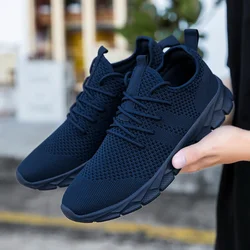 Fujeak Unisex rahat Trendy ayakkabı Ultralight artı boyutu ayakkabı açık kaymaz konfor Sneakers erkekler için nefes örgü ayakkabı