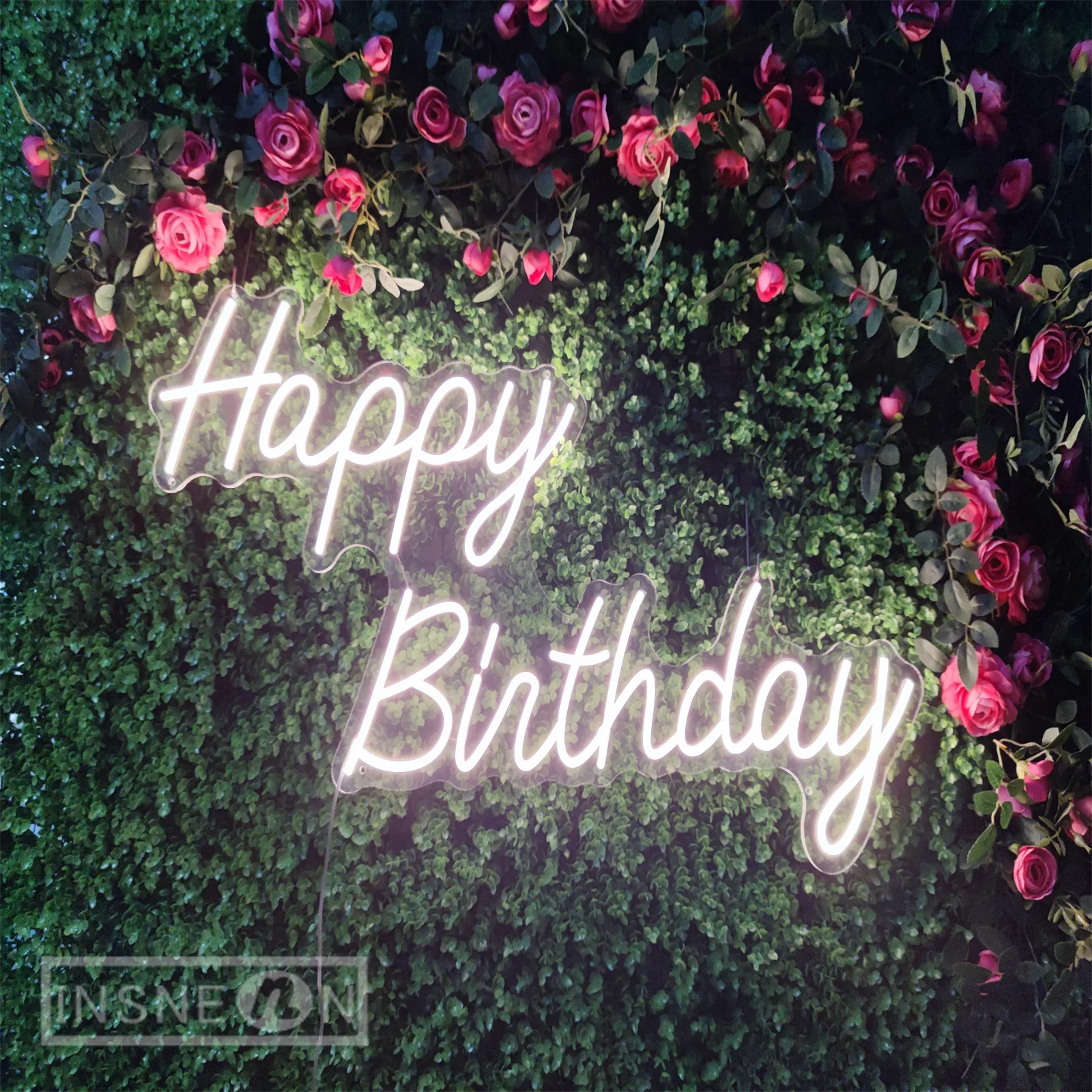 

Happy Birthday Neon Signs LED Birthday Party Wall Decor Room Decor Atmosphere Lights Signs Neons Lights Home Decoration Lamp Usb