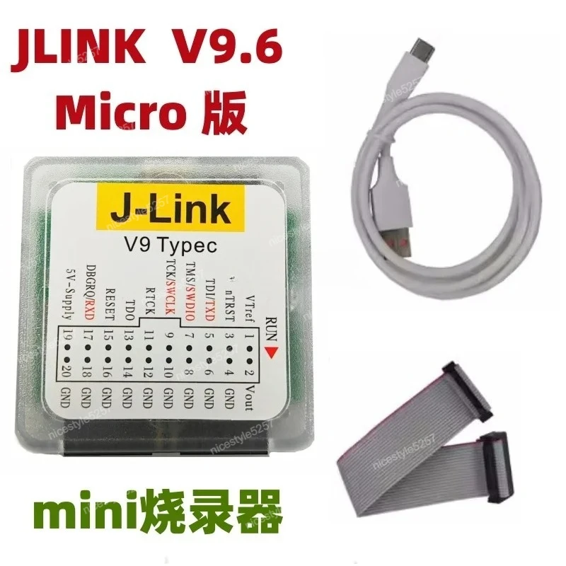 Downloader Simulation Programmer J- LINK V9 MINI V9.6 - STM32 Tpye-C