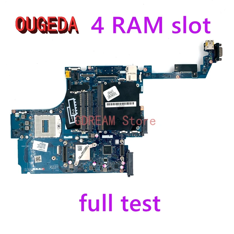 OUGEDA For la-9241P 734304-001 734304-601 734304-501 HP ZBOOK 15 G1 series Notebook PC motherboard with 4 RAM slot full Test