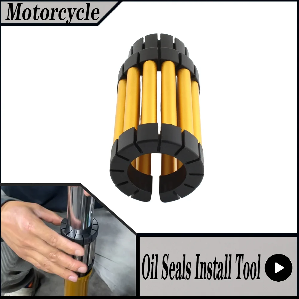 Motorcycle Fork Seal Driver Tool Adjustable 39mm-53mm handheld removal Oil Seals Install Tool