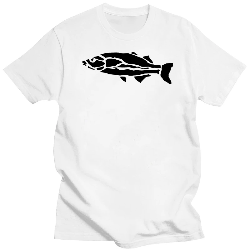 Fish Paper Cut Out Fishinger River Food Makrel Salmon Kitchen Seafood T-Shirt Ment Shirts Summer Style