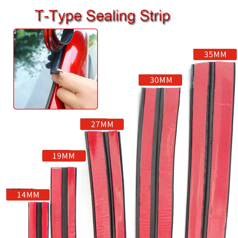 

2Meter Car Rubber Seals Edge Sealing Strip 14/19/27/30/35mm Auto Roof Windshield Rubber Sealant Protector Seal Strip Window Seal