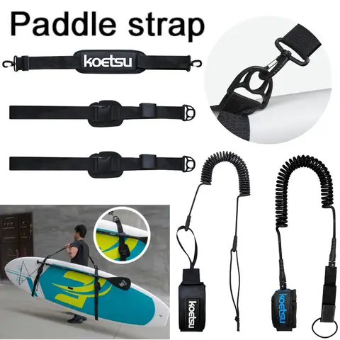 Justerbar surfbräda, axelrem, bärrem för stand up paddleboard, sup board, surffenor, paddel, wakeboard, surfing, kajaktillbehör 8 best sales soppkoppel - №1