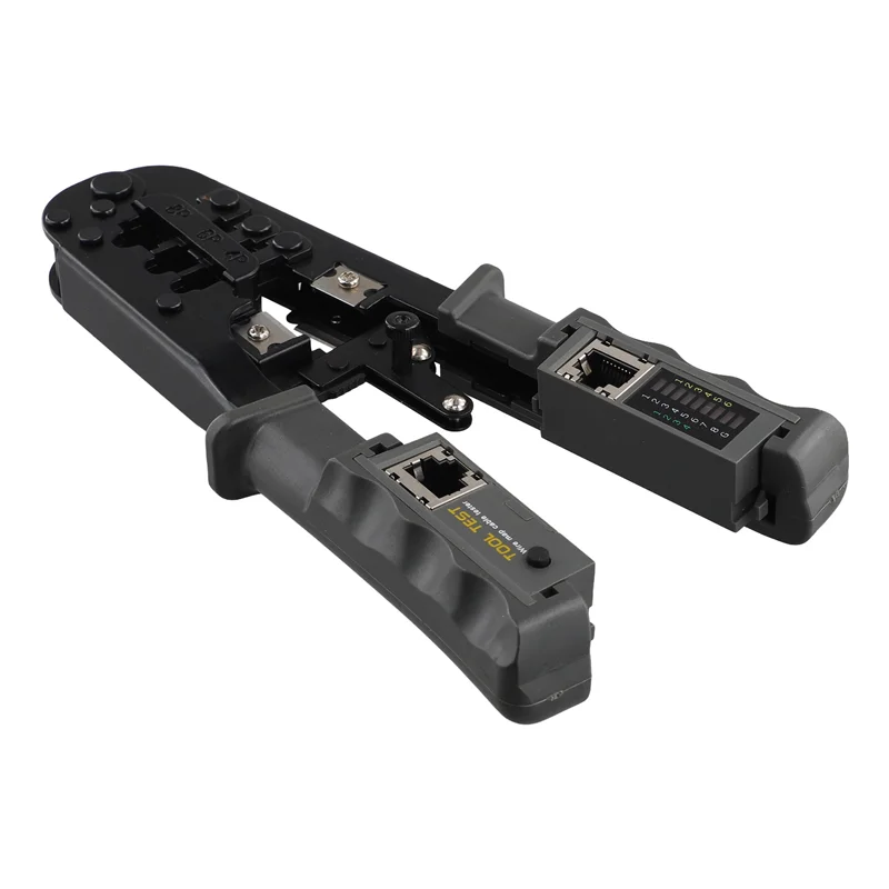 Exquisite-RJ45 Crimper Network Lan Cable Tester Cutting Tool For Cat7 Cat6 Cat5 RJ11 RJ12 RJ45 Crimper Metal Clip