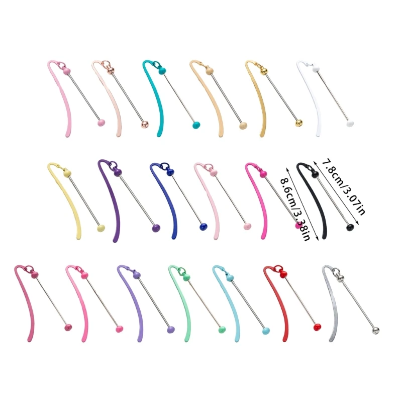 6x/Set Marcapáginas Creativos Marcadores Página con Cuentas Marcadores Hechos a Mano Marcapáginas con Cuentas Marcapáginas