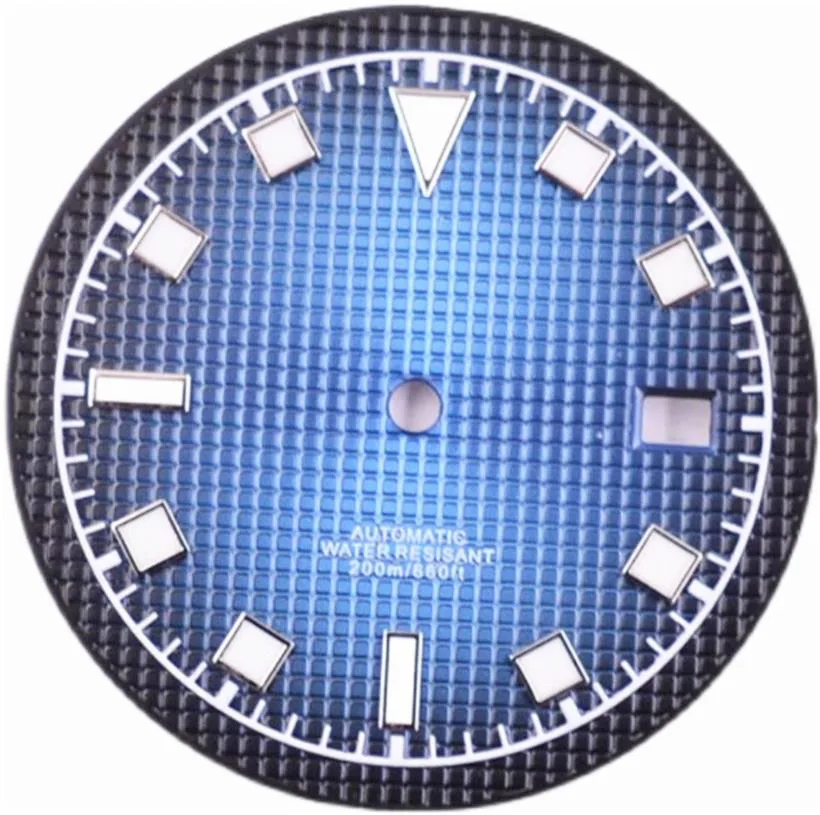 335-ミリメートル時計ダイヤルブラック-ブルー-グリーン-ナイトライトダイヤル-nh35-nh36-機械式ムーブメントダイヤル交換部品時計アクセサリー