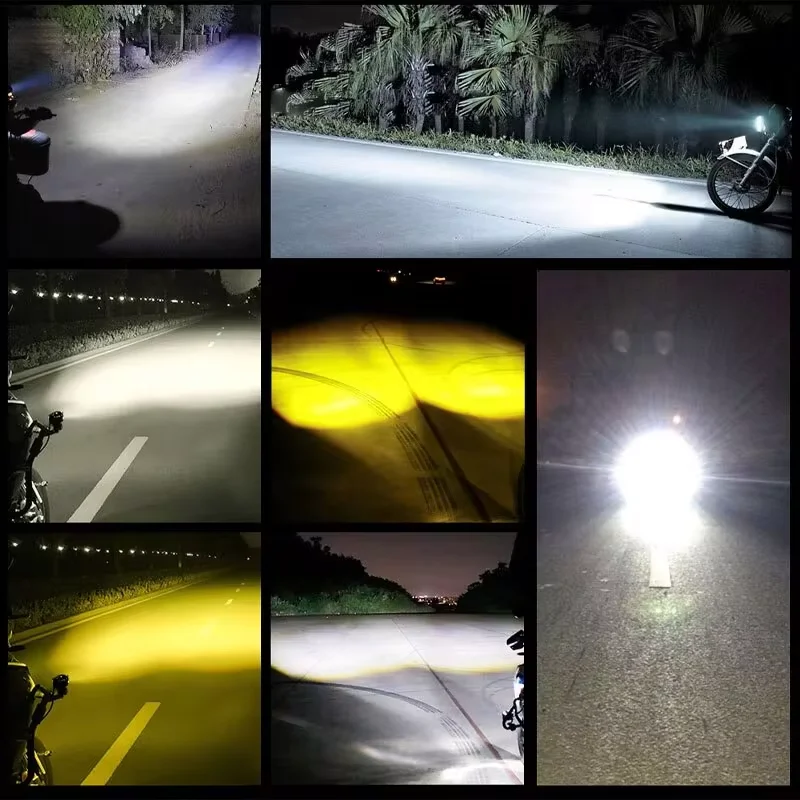 KEVANLY 1pc Mini Driving Light LED Projector Lens Motorcycle Headlight ATV Scooter for Auxiliary Spotlight Lamp gallery 5