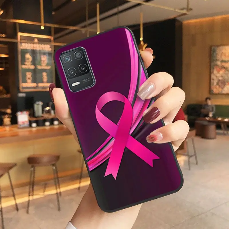 Girly Breast Cancer pink Ribbon Phone cover For oppo Realme 8Pro 6PRO 6i 7pro 9i 9pro C11 C21 C25Y C25S C3 Q3S XT Cases coque