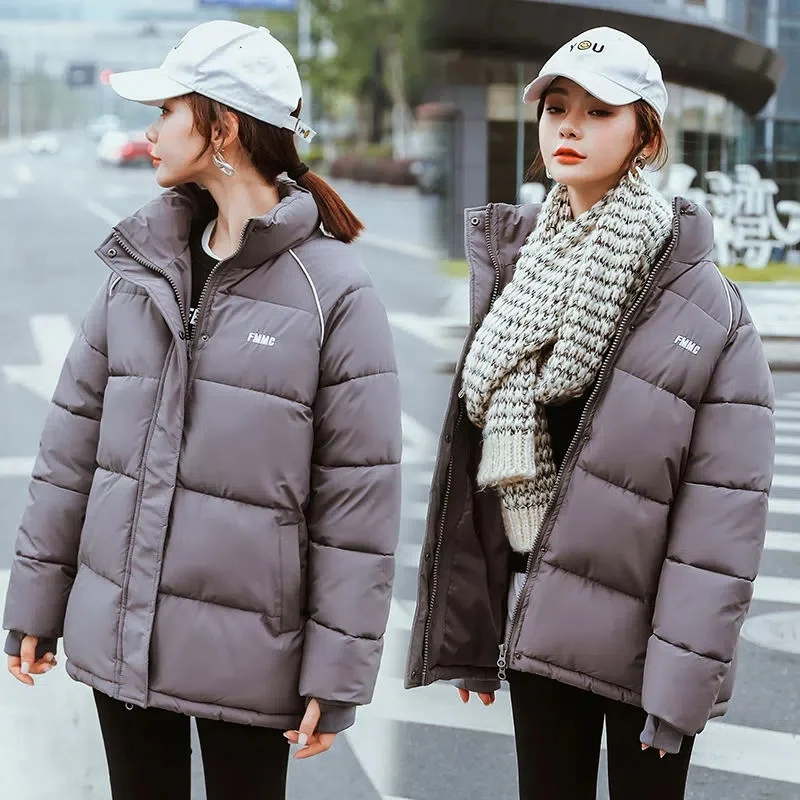 

Winter Jacket Women 2023 New Korean Fashion Solid Oversized Thicken Warm Parkas Ladies Vintage Casual Coats Puffer Parka Outwear