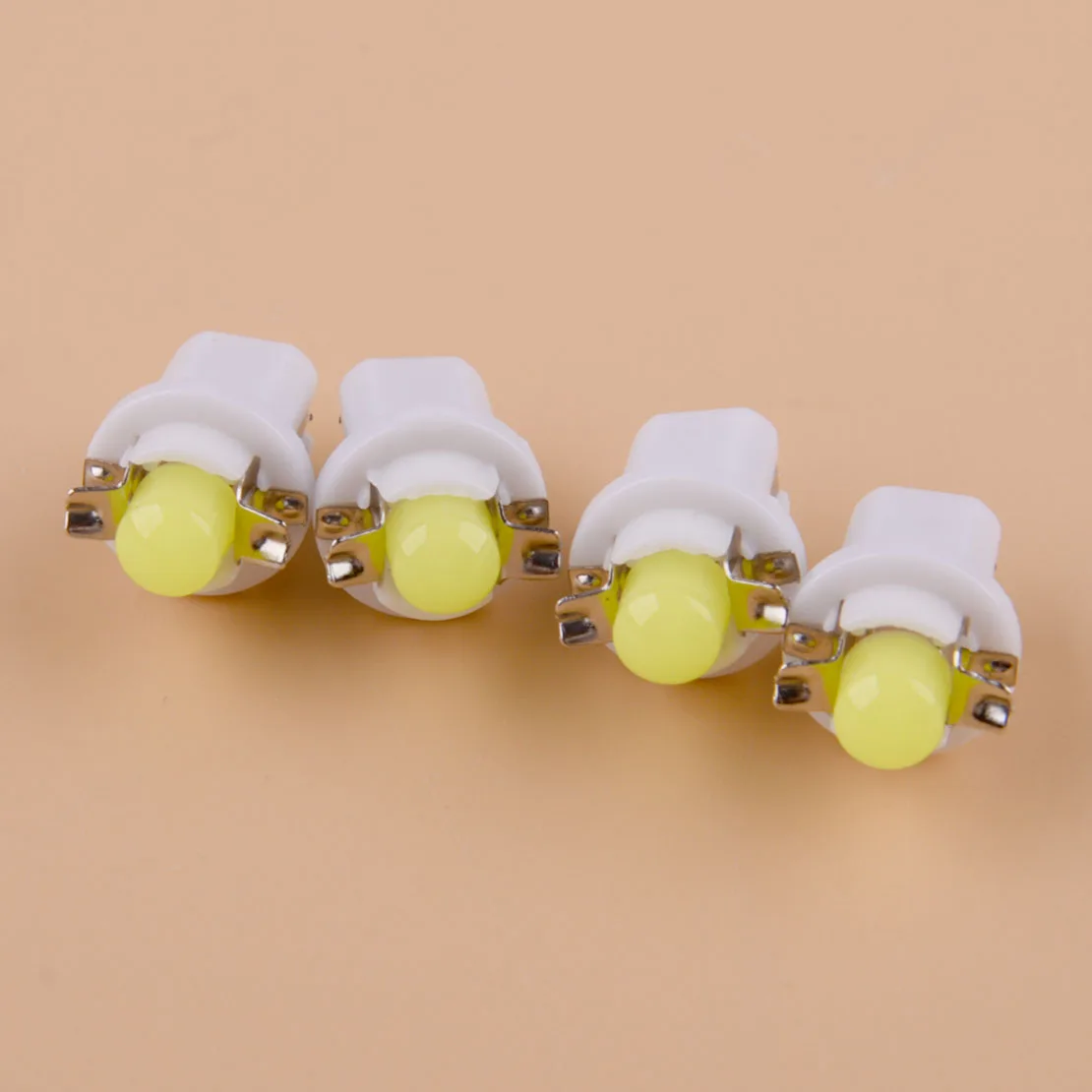 4Pcs B8.5 White LED Dashboard Instrument Light Bulb 12V Fit for Chevrolet Corvette C4 1984 1985 1986 1987 1988 1989