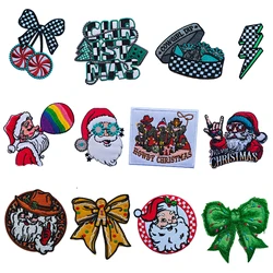 Christmas Emblem Clothing Accessories Badge Sticker Embroidered Embroidery Sticker Iron-on Patches