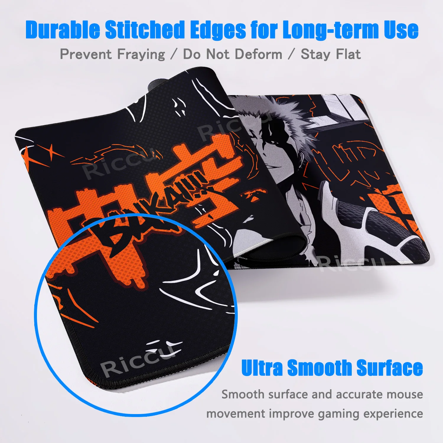 انمي ياباني بليتش XXL ماوس الوسادة كوروساكي برمجة ألعاب الكمبيوتر عدم الانزلاق الأسود HD الألعاب لوحة المفاتيح مكتب اكسسوارات المنزل مكتب الحصير #4